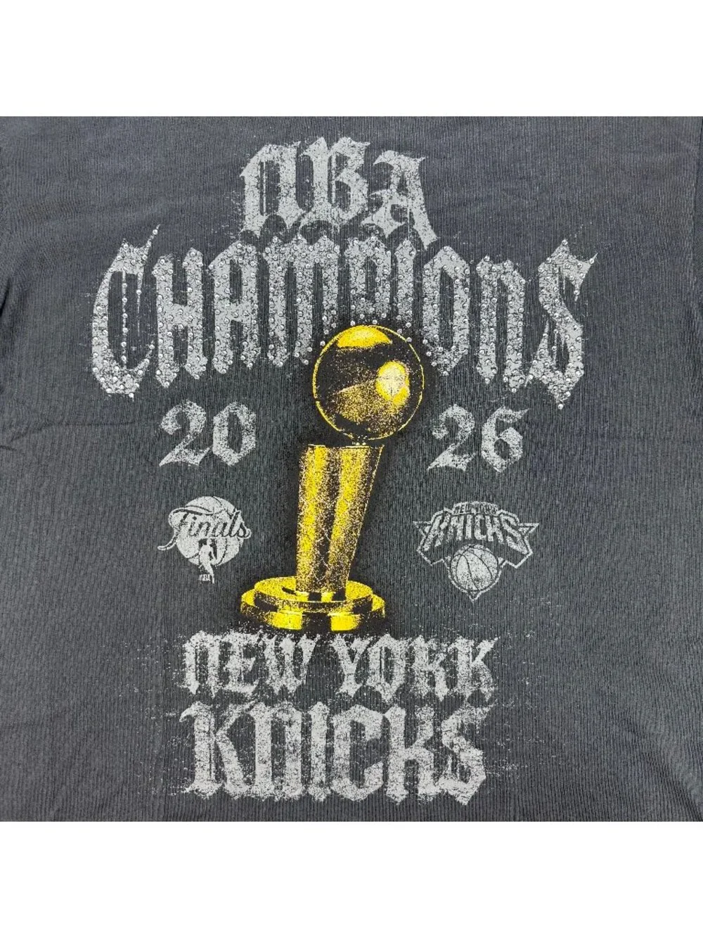 New York Knicks T Shirt Mens XL NBA Champions Locker Room On Court Crystal Nike